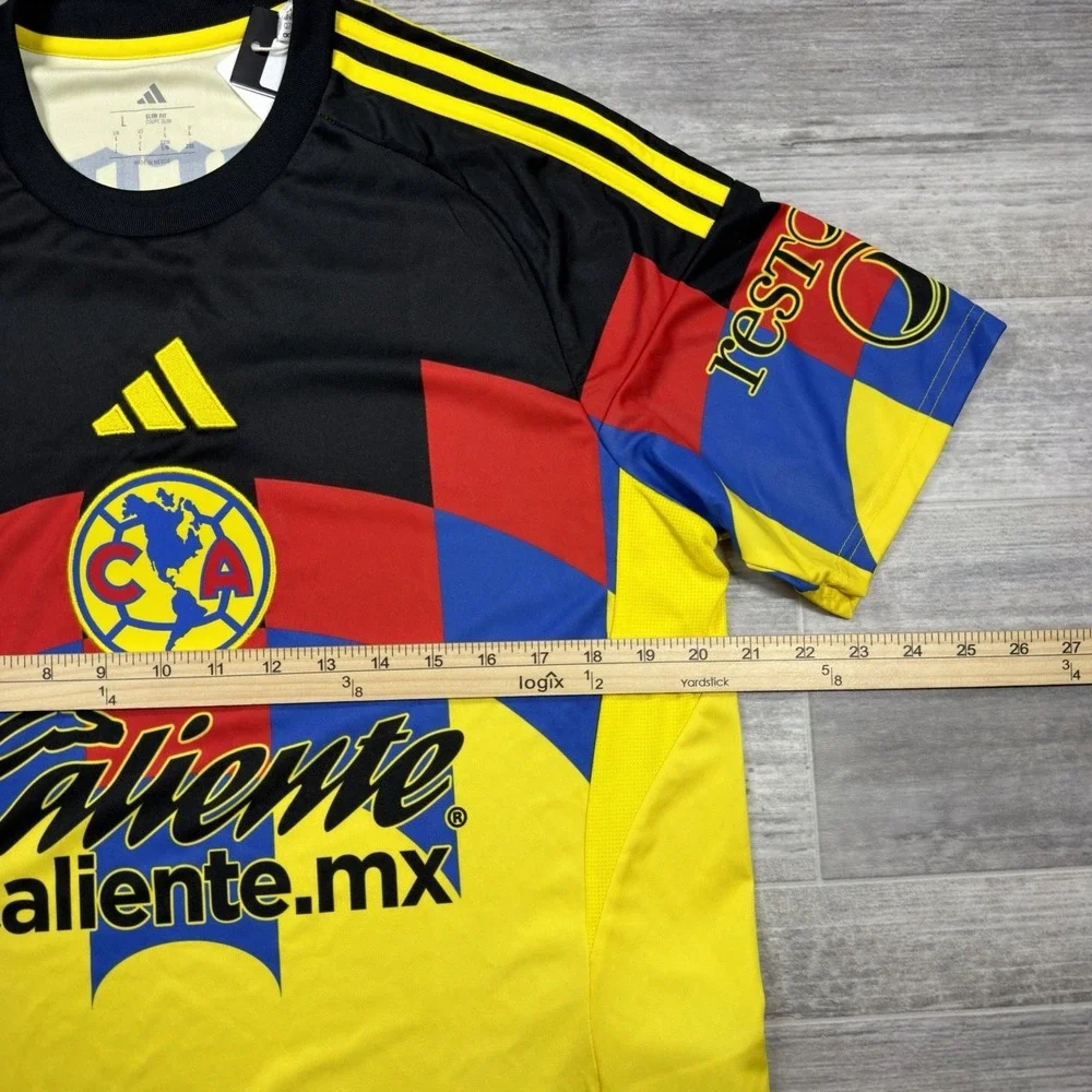 Adidas Club America Home Yellow Jersey 25/26 Size Large JN8612 Soccer Futbol